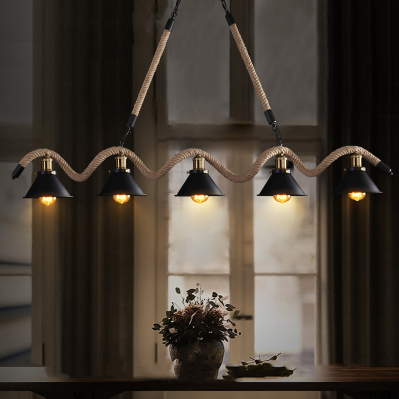 Epoch Lampe à Suspension LED Noire Vintage en Métal Pour Café - Neutralighting