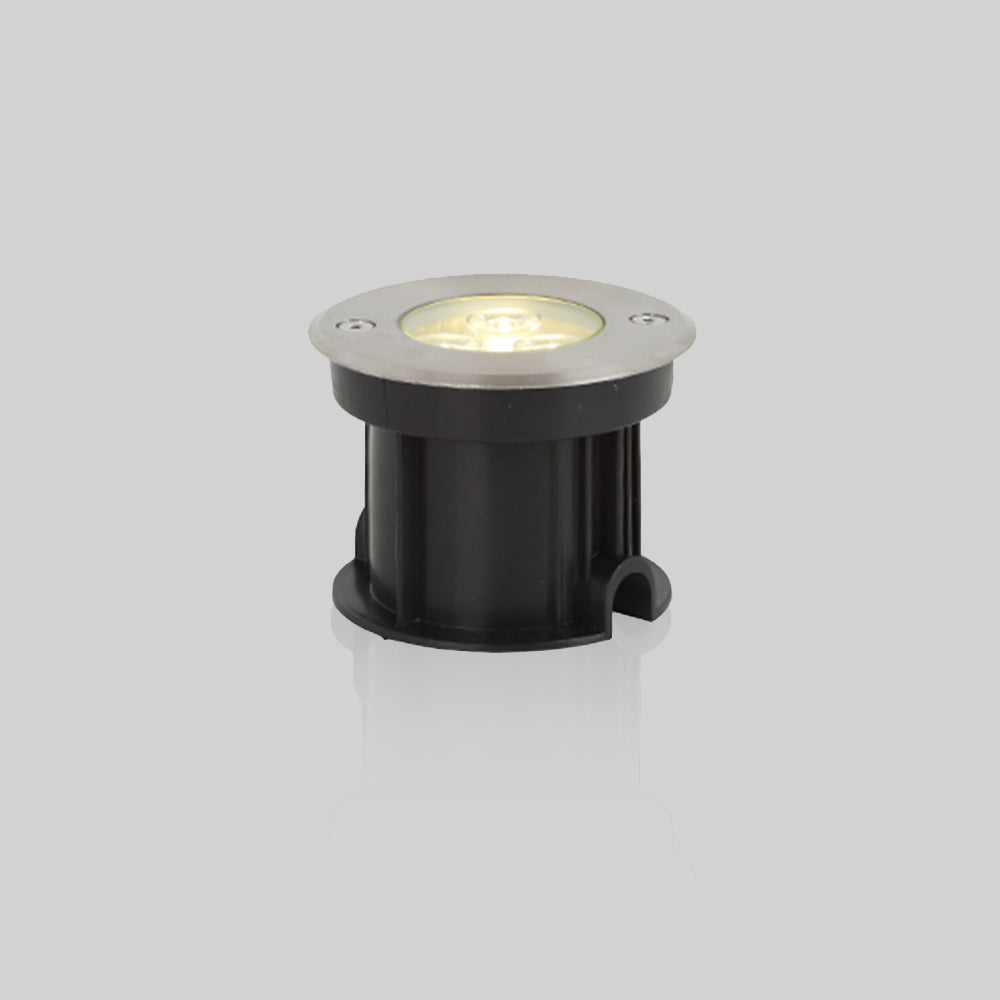 Ray Spot de Bassin Cylindre Moderne, Métal/Verre, Noir, Cour - Neutralighting