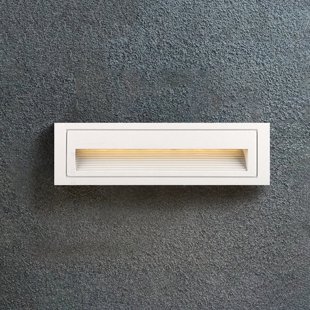 Ray Éclairage Escalier Extérieur Carré Simple, Métal/Acrylique, Noir/Gris/Blanc, Escalier - Neutralighting