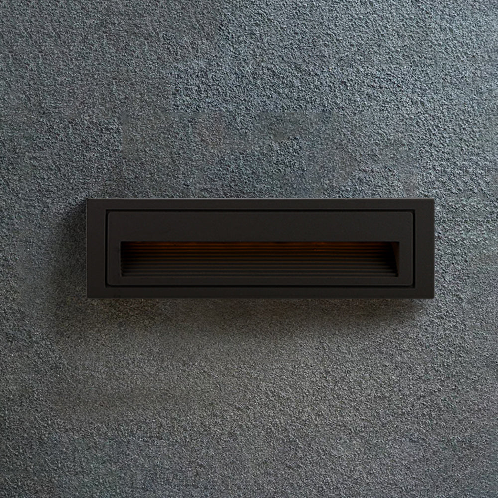 Ray Éclairage Escalier Extérieur Carré Simple, Métal/Acrylique, Noir/Gris/Blanc, Escalier - Neutralighting