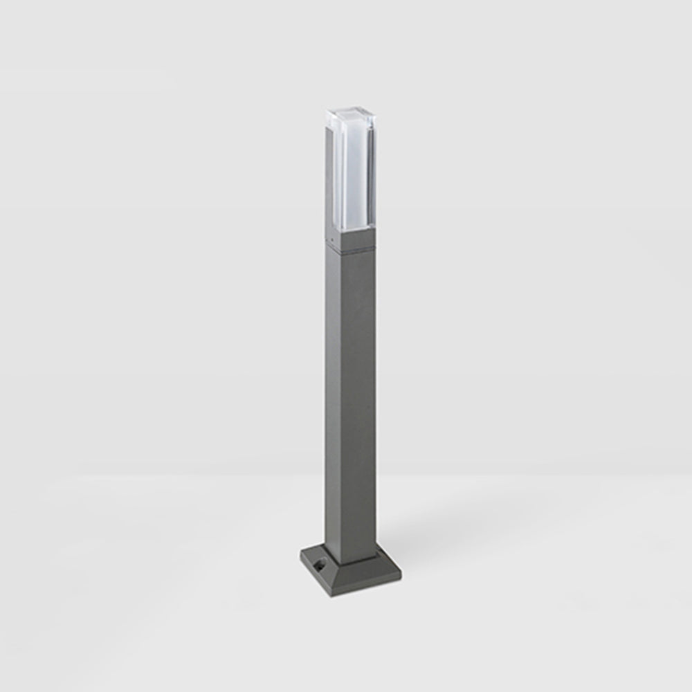 Ray Borne Extérieure Rectangulaire Minimalisme, Métal/Acrylique, Noir, Jardin - Neutralighting