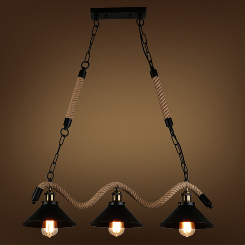 Epoch Lampe à Suspension LED Noire Vintage en Métal Pour Café - Neutralighting
