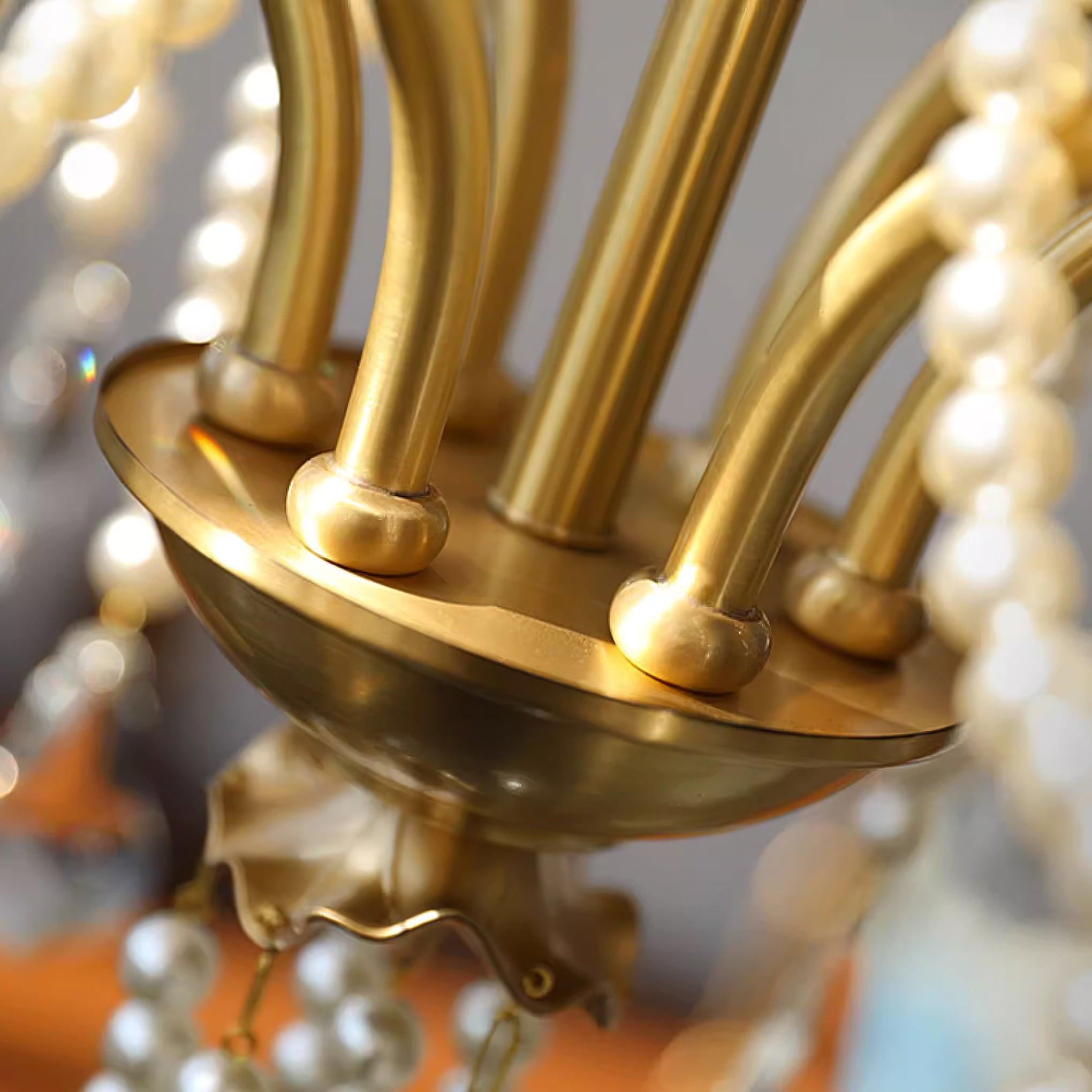Lustre Chandelier en Cristal Perles Suspendues - Neutralighting