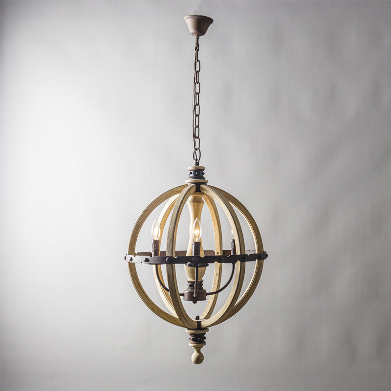 Ozorel Vintage Industrial Metal Wood Pendant Lamp - Lamp Copper
