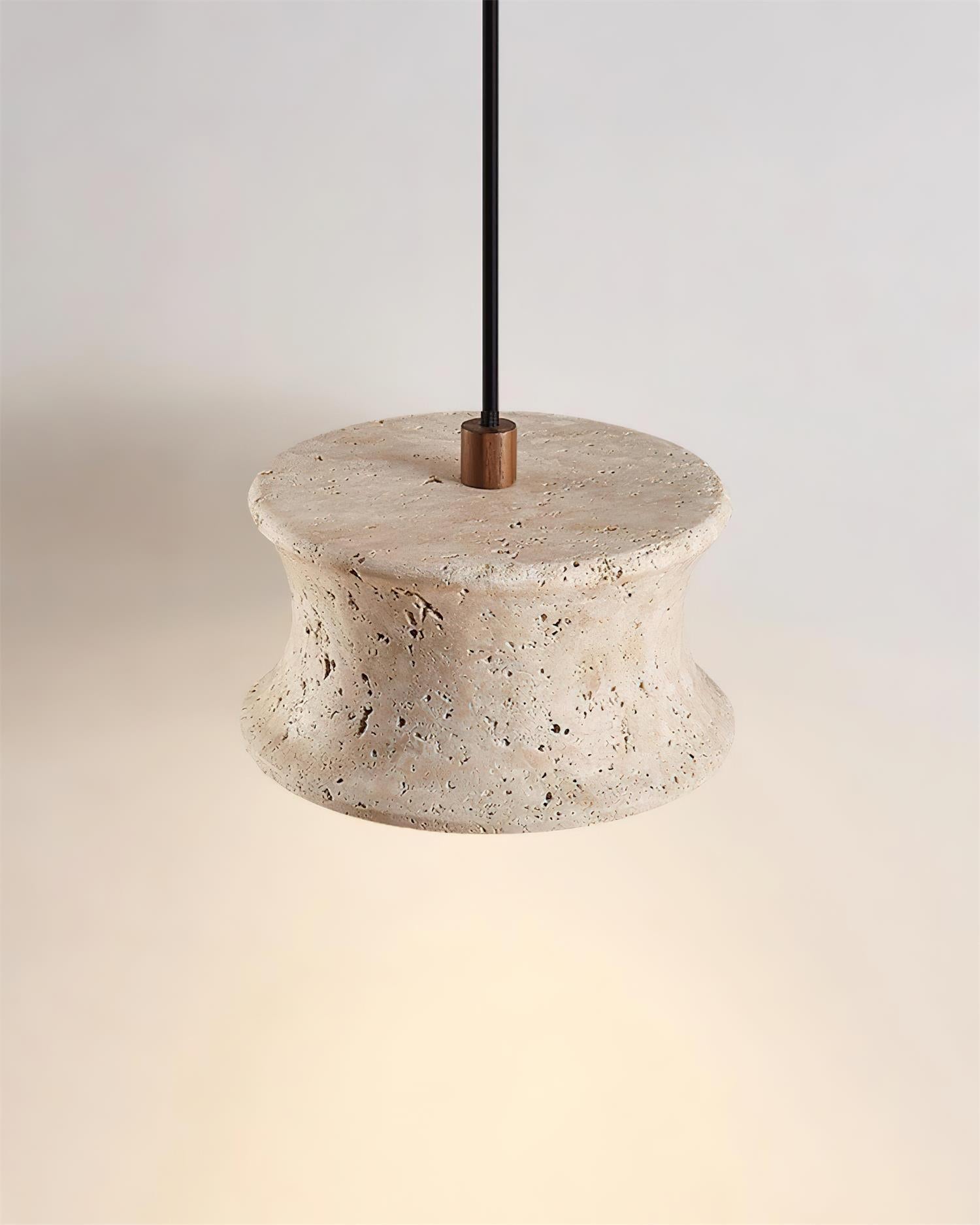Ritta Lampe Pendante Travertin Sculptural - Neutralighting