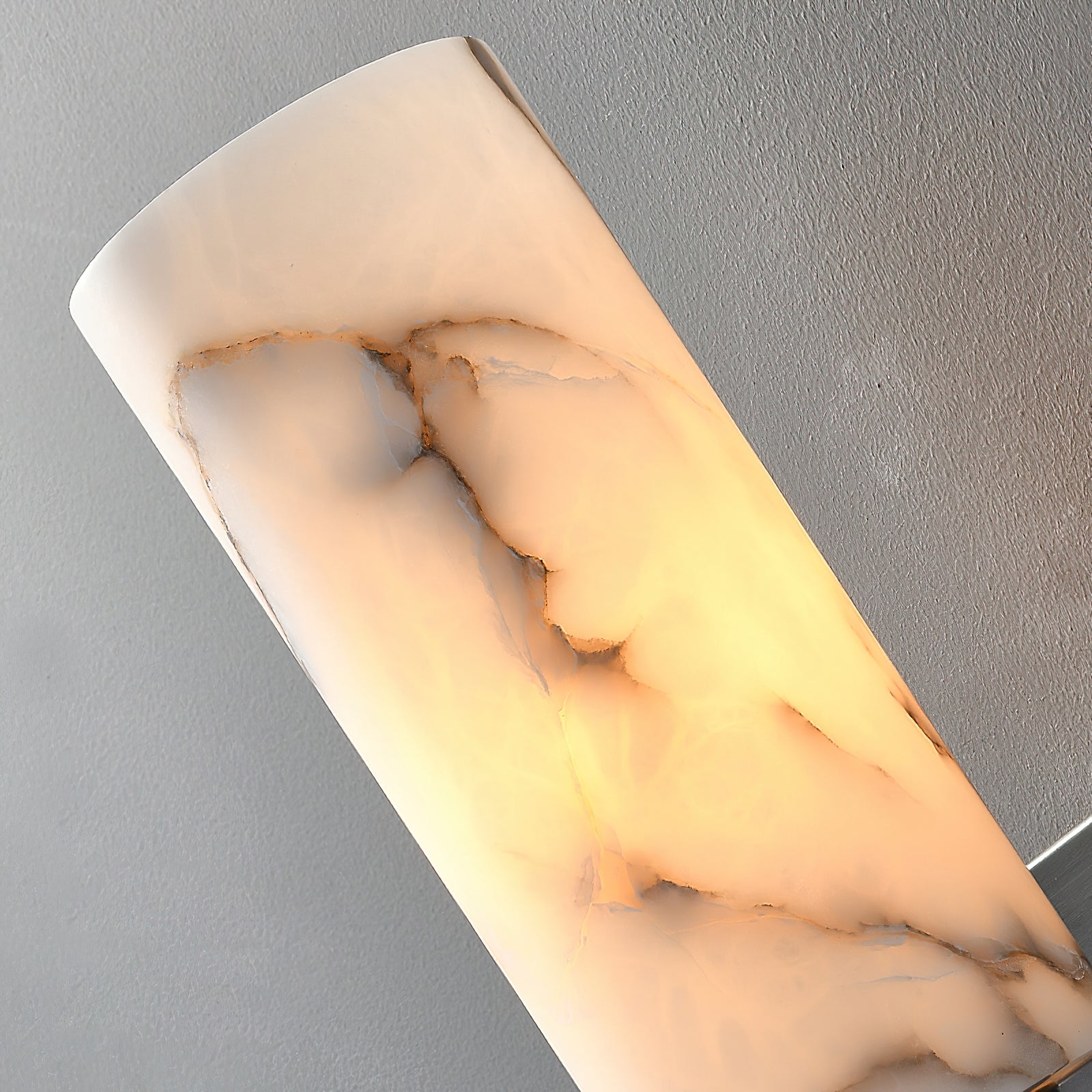 Olnoreth Modern Minimalist Metal Alabaster Wall Lamp - Lamp Copper