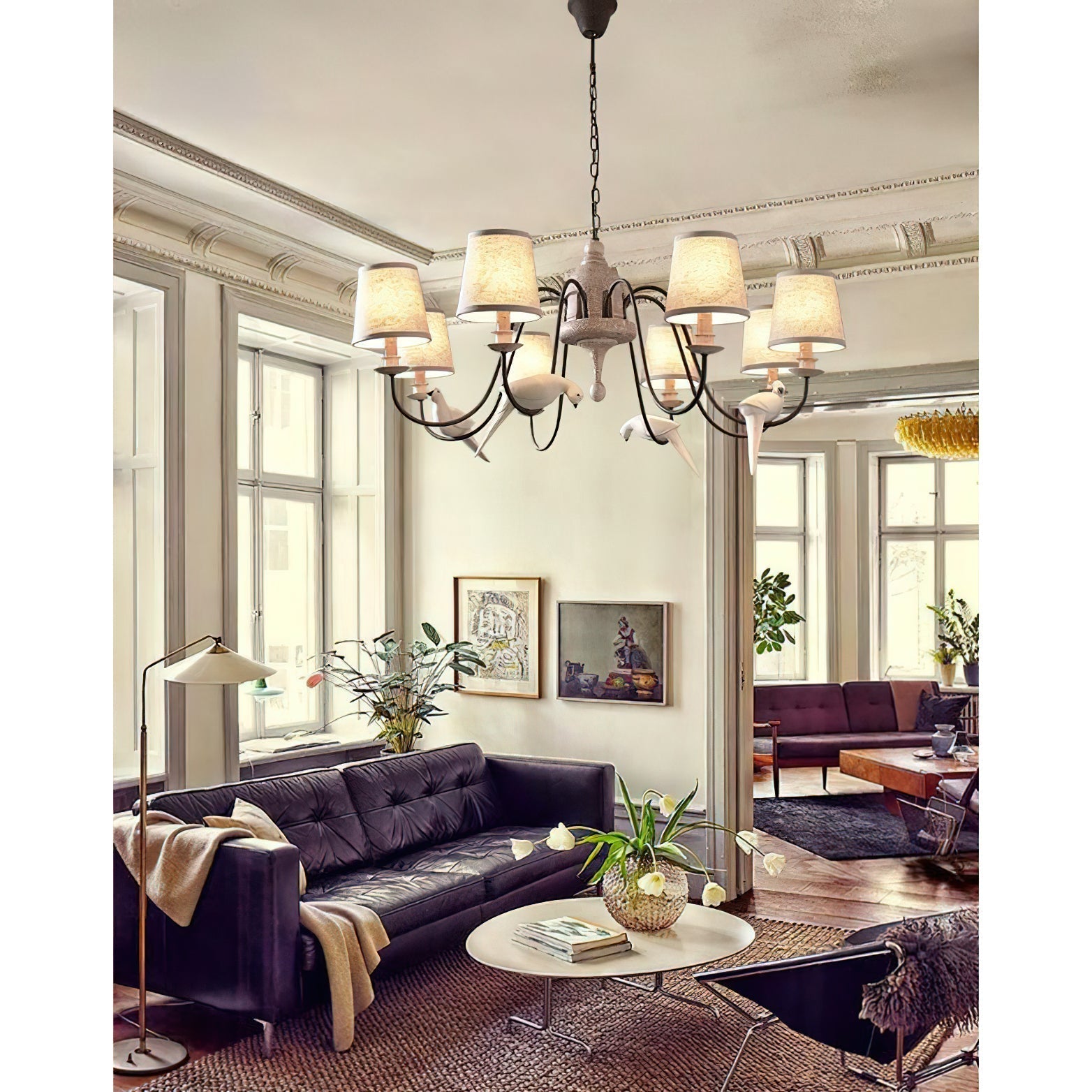 Avcarora Lustre en Tissu et Métal Postmoderne de Luxe - Neutralighting