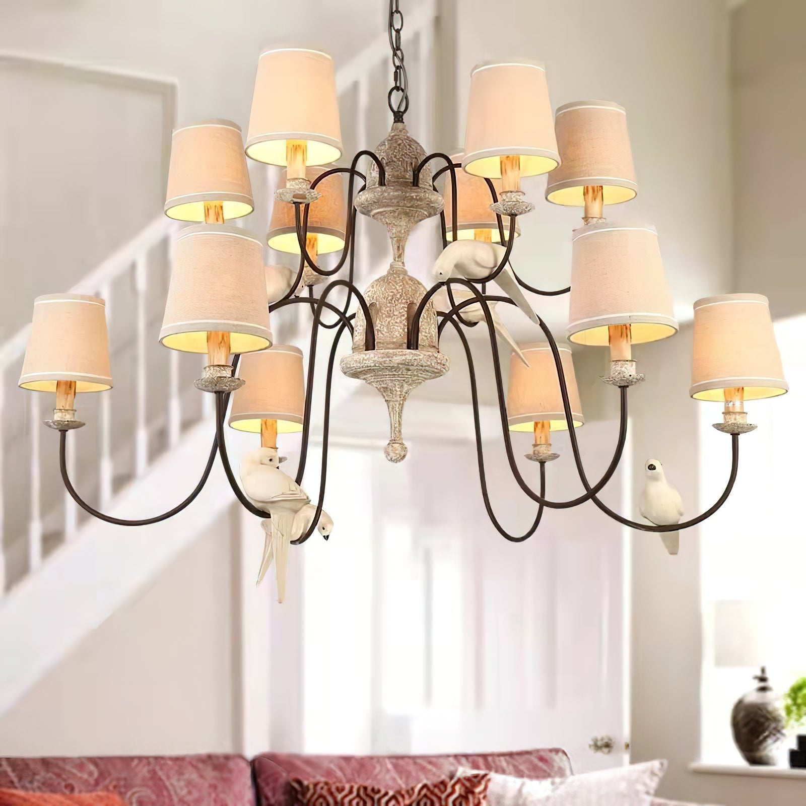Avcarora Lustre en Tissu et Métal Postmoderne de Luxe - Neutralighting