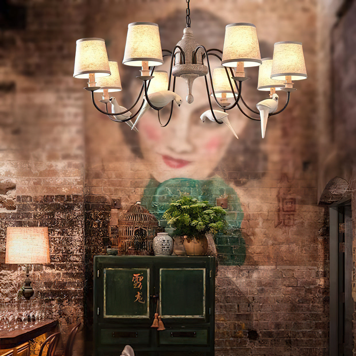 Avcarora Lustre en Tissu et Métal Postmoderne de Luxe - Neutralighting