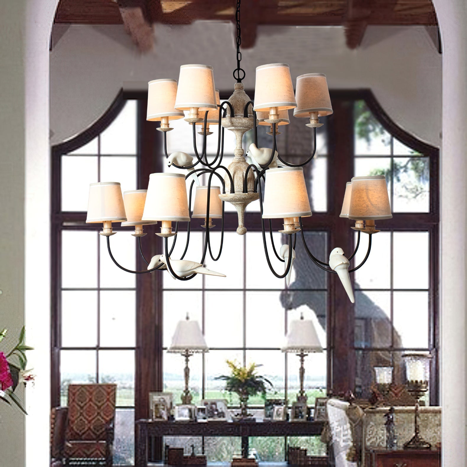 Avcarora Lustre en Tissu et Métal Postmoderne de Luxe - Neutralighting
