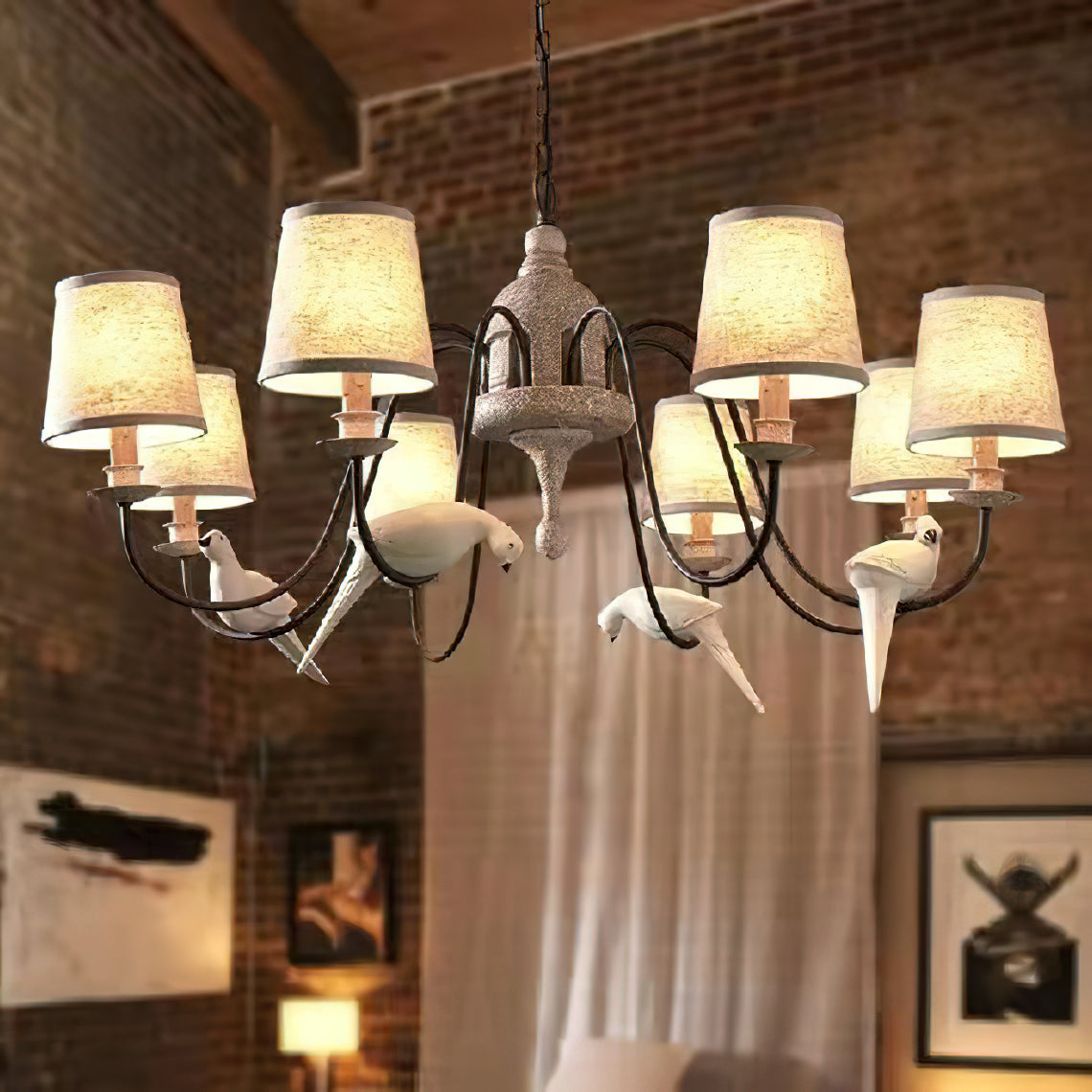 Avcarora Lustre en Tissu et Métal Postmoderne de Luxe - Neutralighting