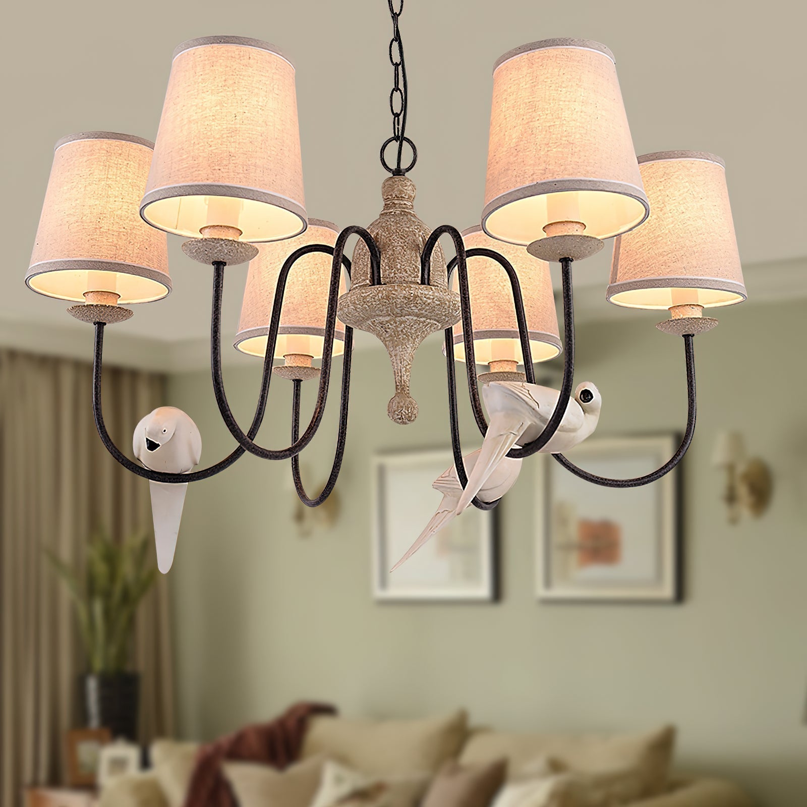 Avcarora Lustre en Tissu et Métal Postmoderne de Luxe - Neutralighting