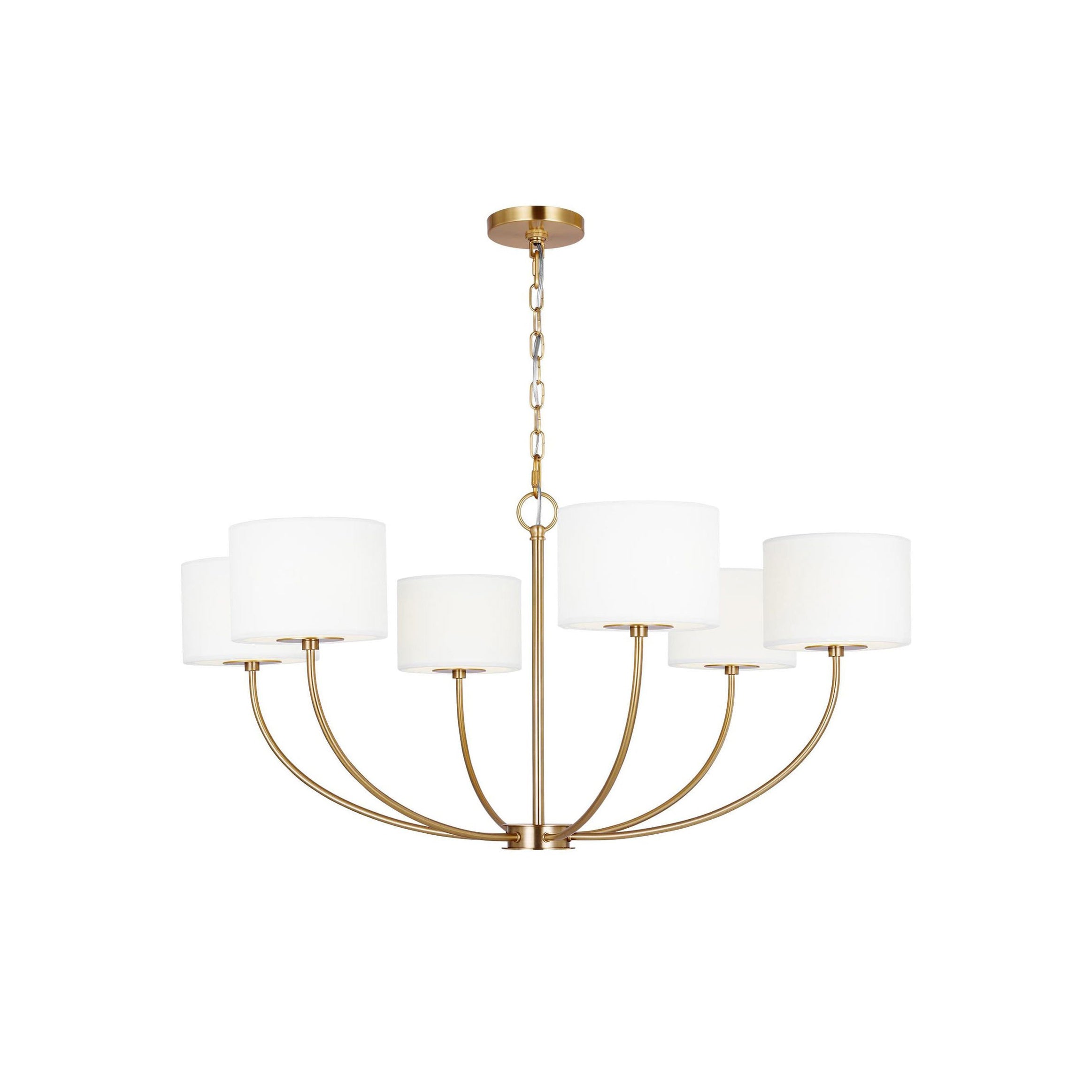 Mycaren Vintage Industrial Brass Fabric Chandelier - Lamp Copper