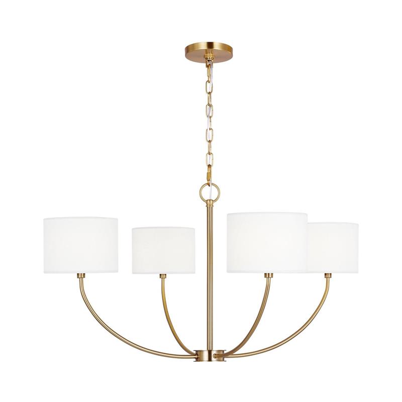 Mycaren Vintage Industrial Brass Fabric Chandelier - Lamp Copper