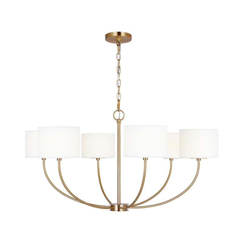 Mycaren Vintage Industrial Brass Fabric Chandelier - Lamp Copper