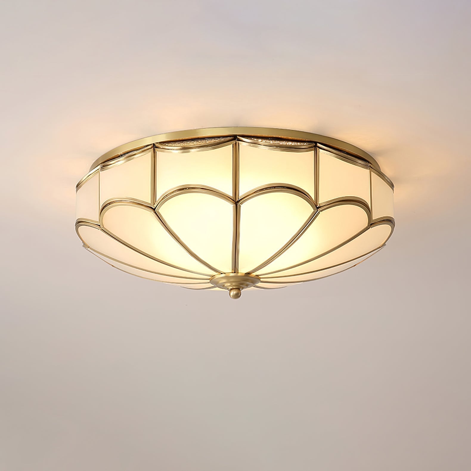 Scalloped Flush Ceiling Light - Blowlighting