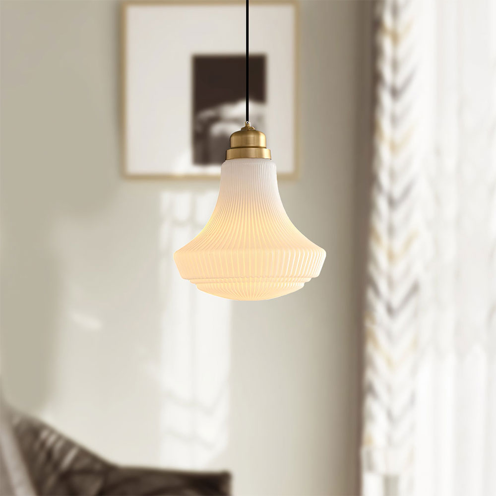 Valentina Suspension Rétro Métal Verre Salle à Manger Chambre à Coucher Salon - Neutralighting