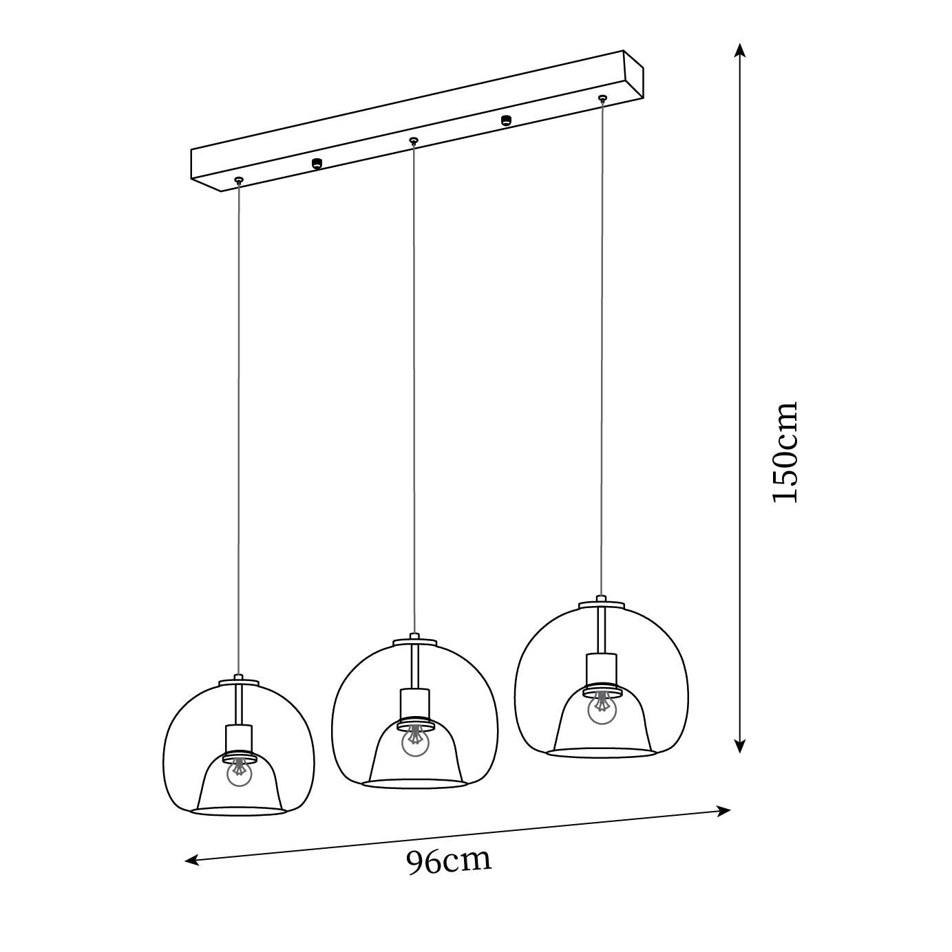 Avola Lampe Pendante Verre Minimaliste - Neutralighting