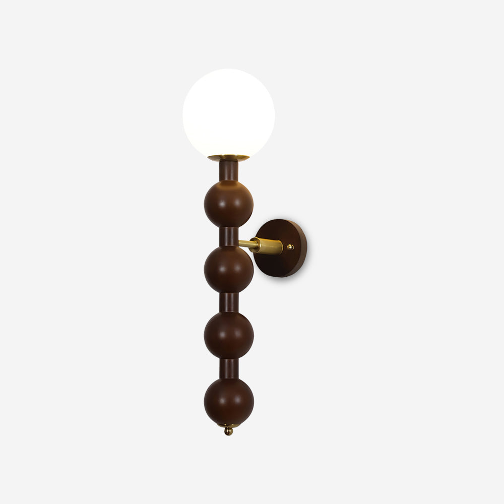 Novan Applique murale Gourd en bois et verre, style moderne - Neutralighting