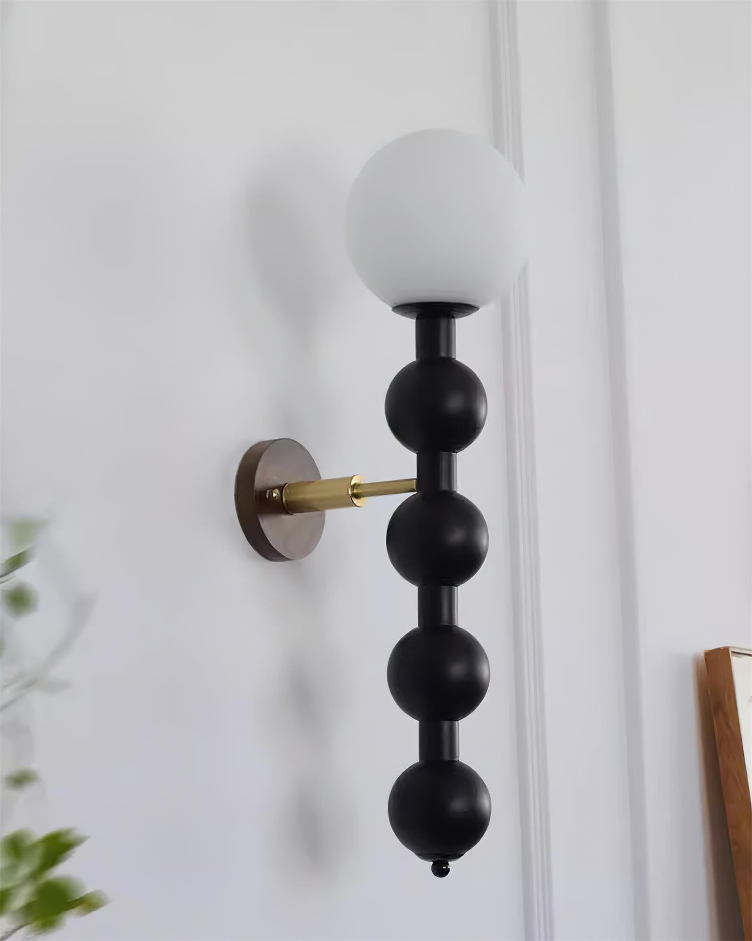 Novan Applique murale Gourd en bois et verre, style moderne - Neutralighting