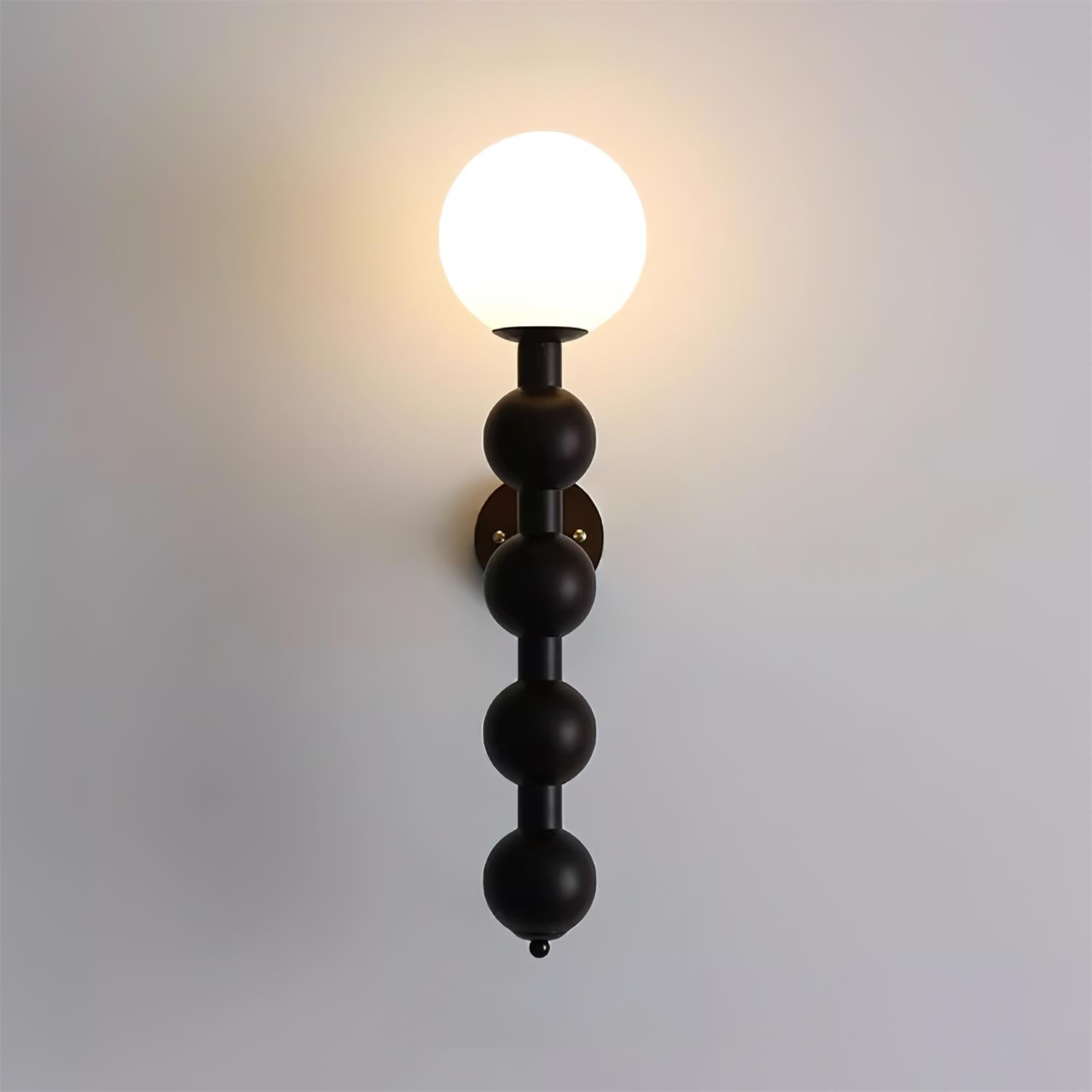 Novan Applique murale Gourd en bois et verre, style moderne - Neutralighting
