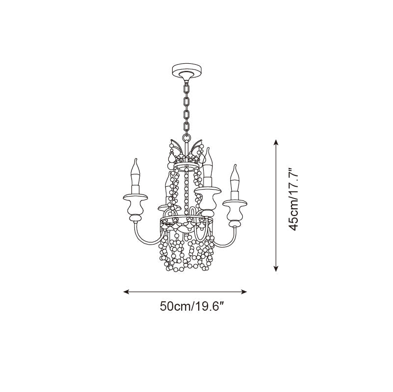 Seraphine Lustre Élégance Rustique en Perles - Neutralighting