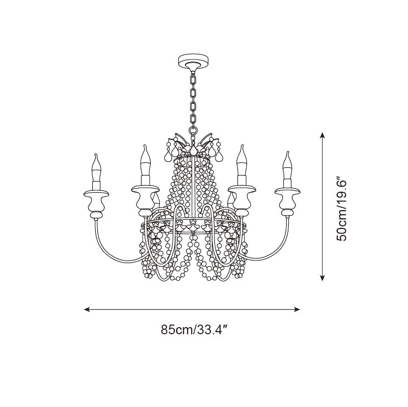 Seraphine Lustre Élégance Rustique en Perles - Neutralighting