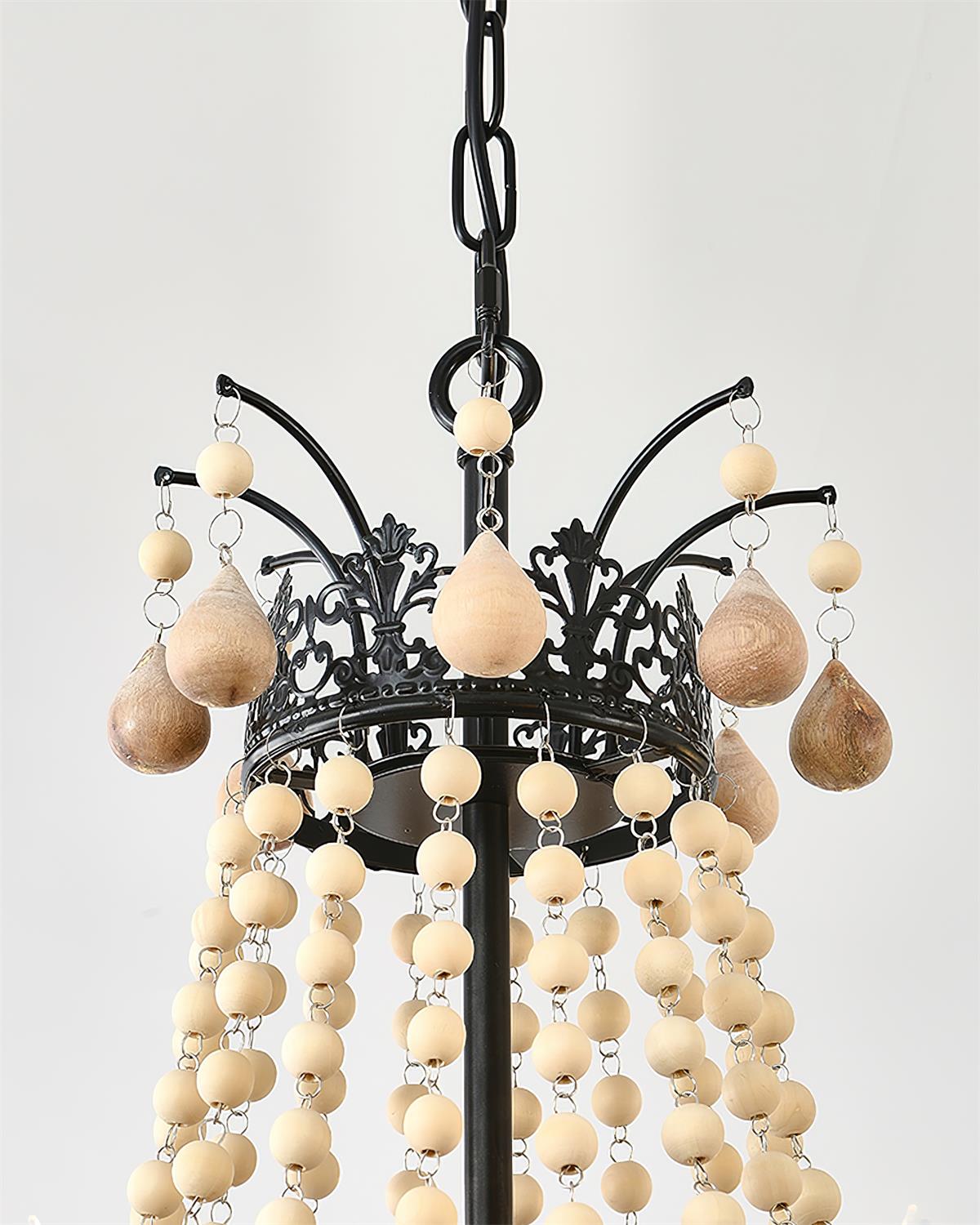 Seraphine Lustre Élégance Rustique en Perles - Neutralighting