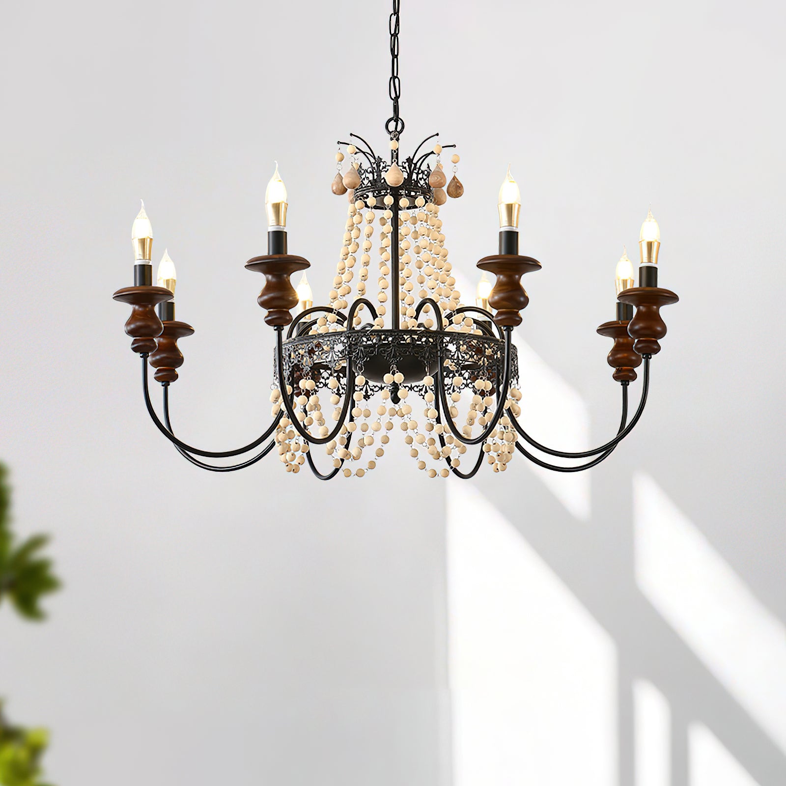 Seraphine Lustre Élégance Rustique en Perles - Neutralighting