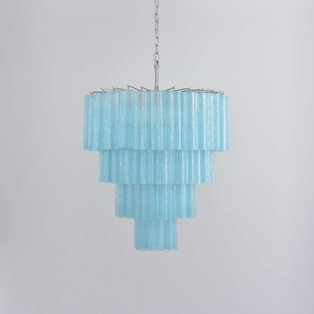 Aurora Chandelier Cascade Layered Glass Elegant Vintage - Letslighting