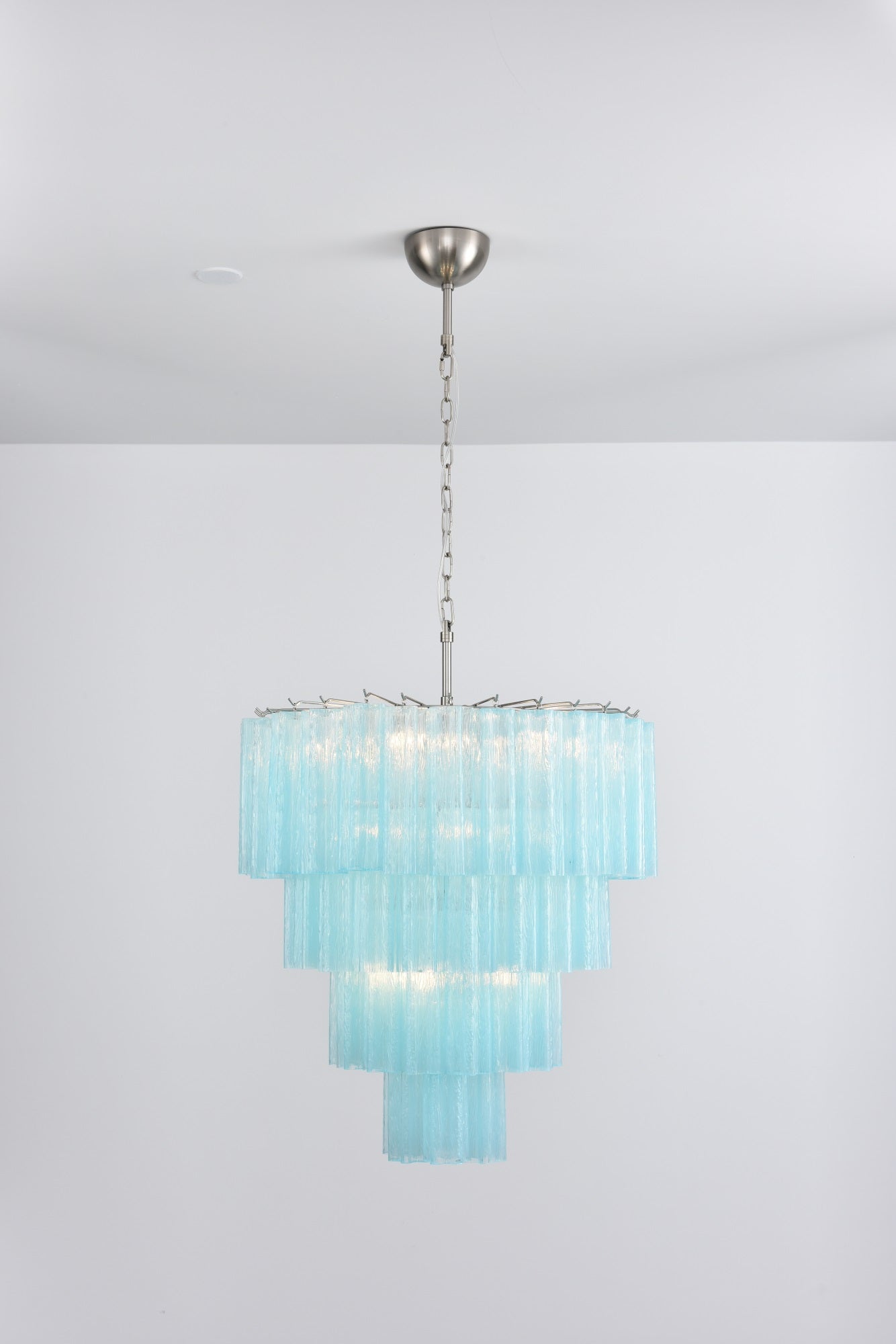 Aurora Chandelier Cascade Layered Glass Elegant Vintage - Letslighting