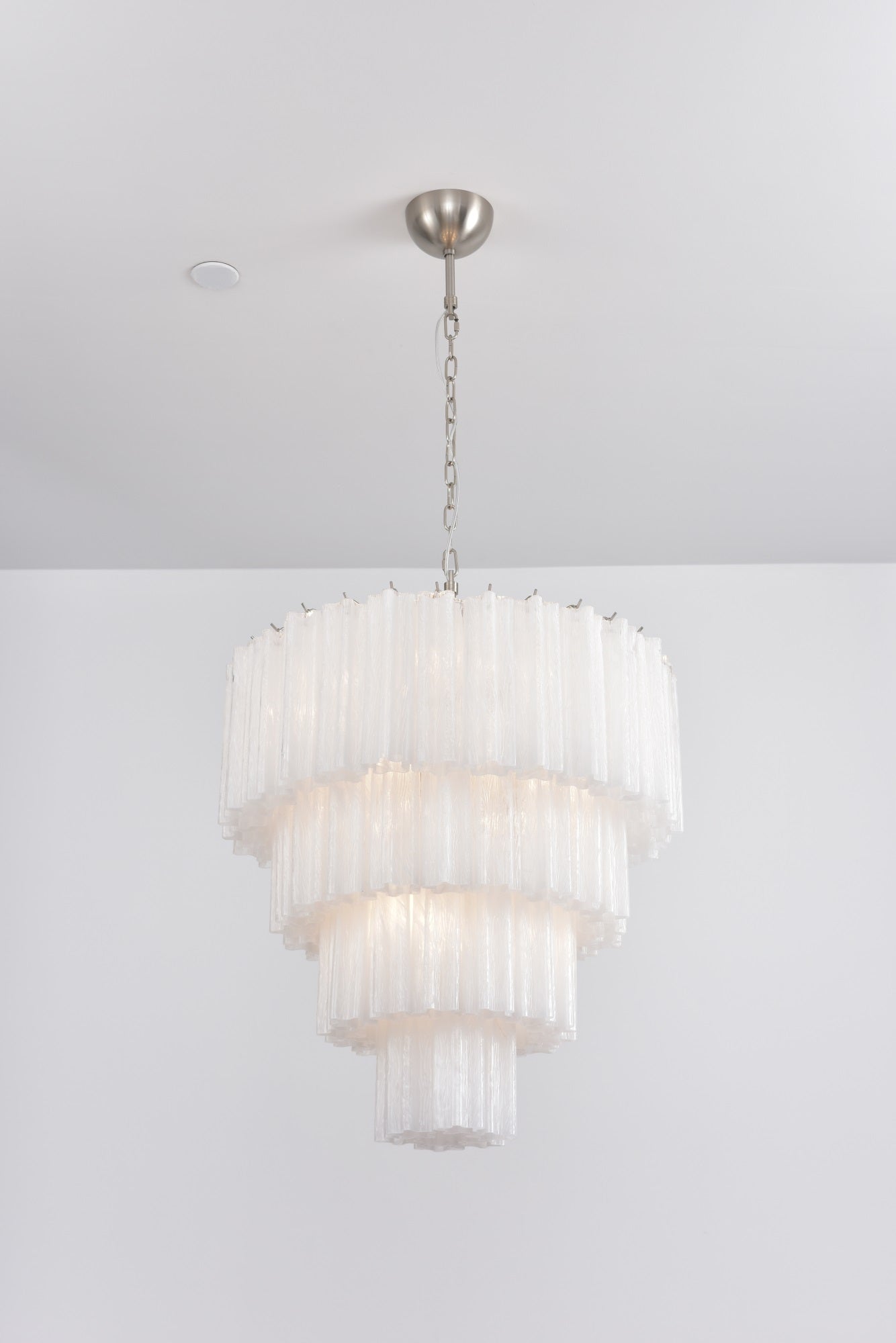 Aurora Chandelier Cascade Layered Glass Elegant Vintage - Letslighting