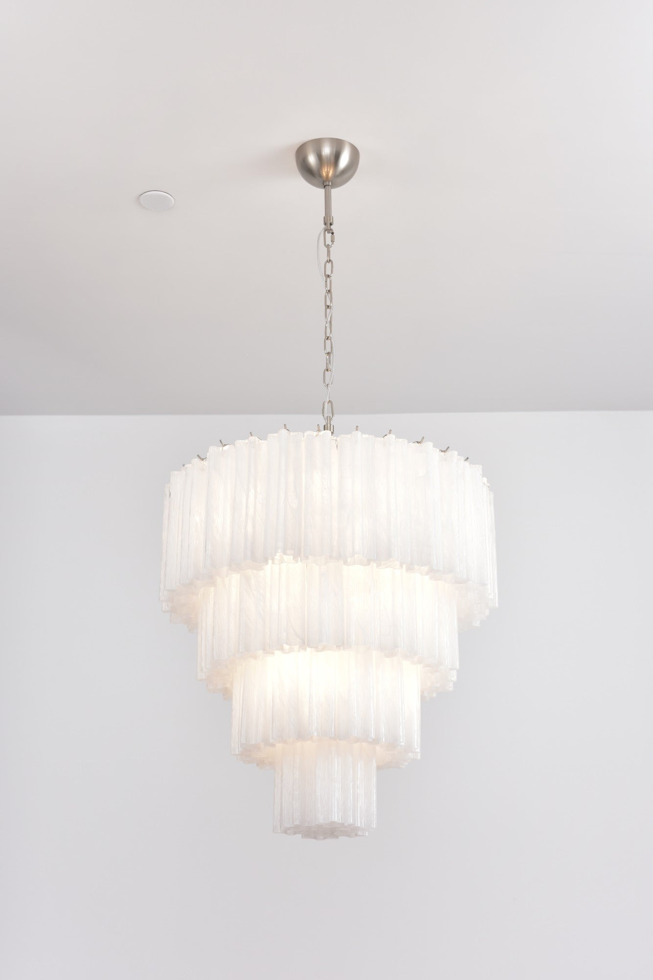 Aurora Chandelier Cascade Layered Glass Elegant Vintage - Letslighting