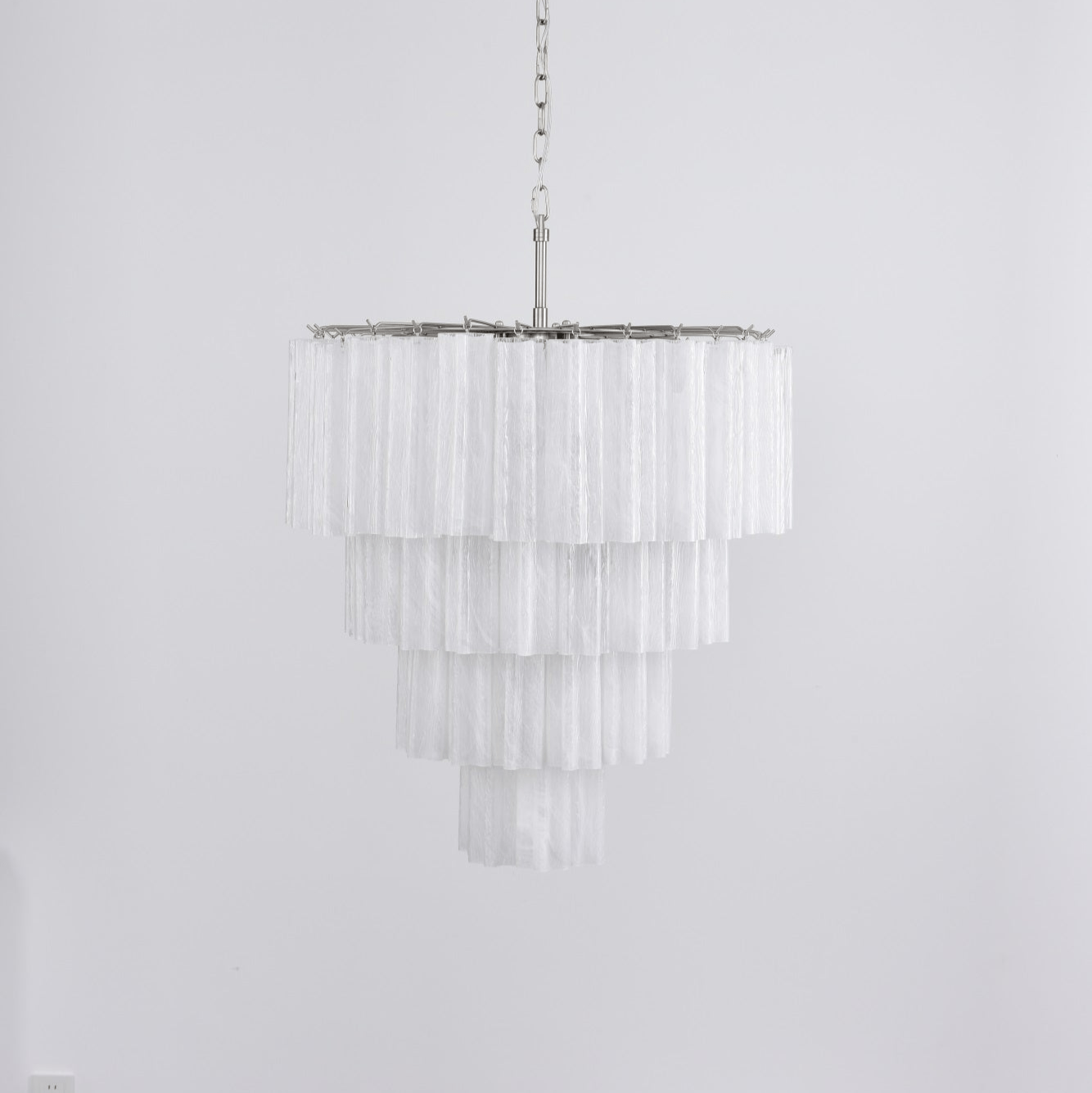 Aurora Chandelier Cascade Layered Glass Elegant Vintage - Letslighting