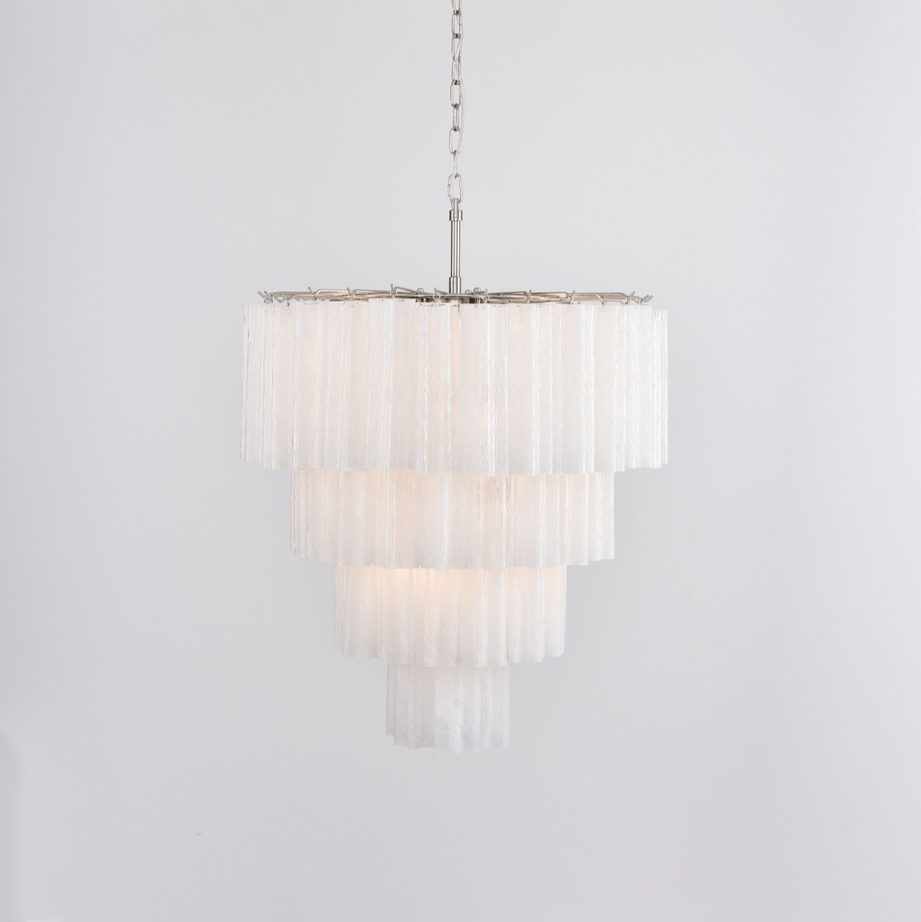 Aurora Chandelier Cascade Layered Glass Elegant Vintage - Letslighting