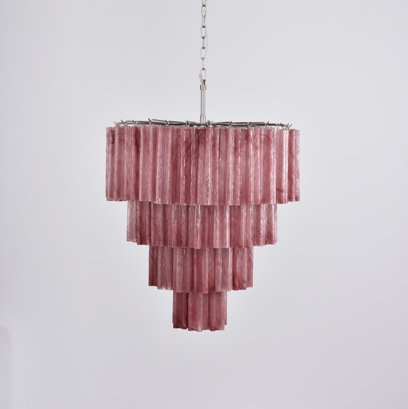Aurora Chandelier Cascade Layered Glass Elegant Vintage - Letslighting