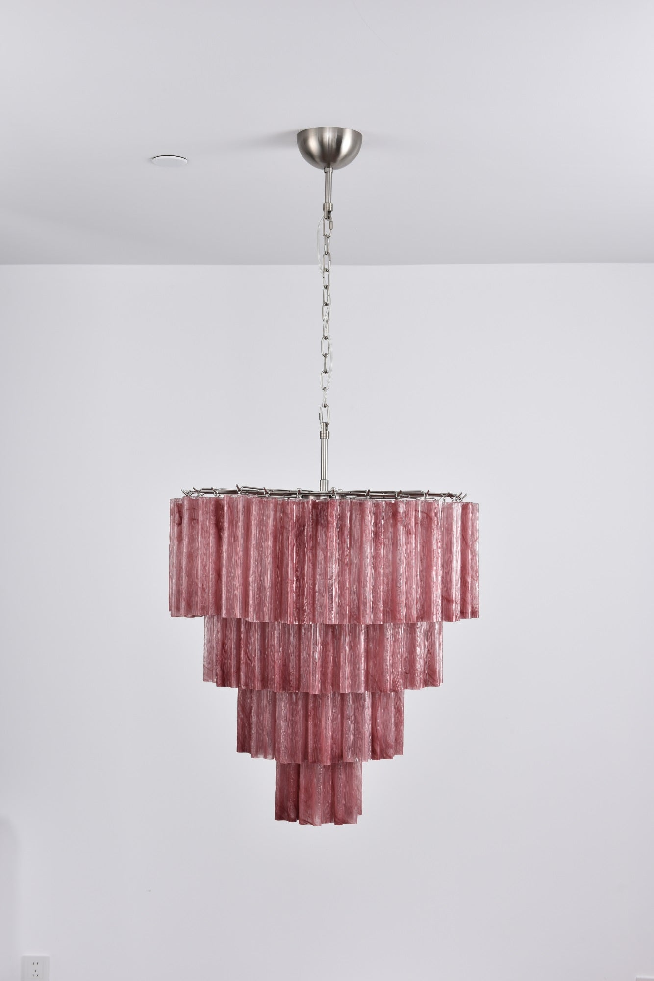 Aurora Chandelier Cascade Layered Glass Elegant Vintage - Letslighting