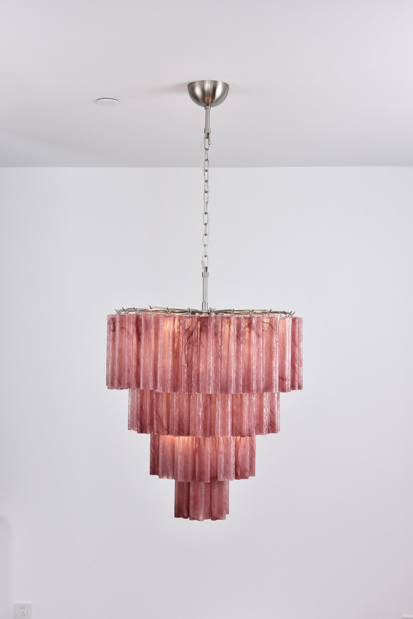 Aurora Chandelier Cascade Layered Glass Elegant Vintage - Letslighting