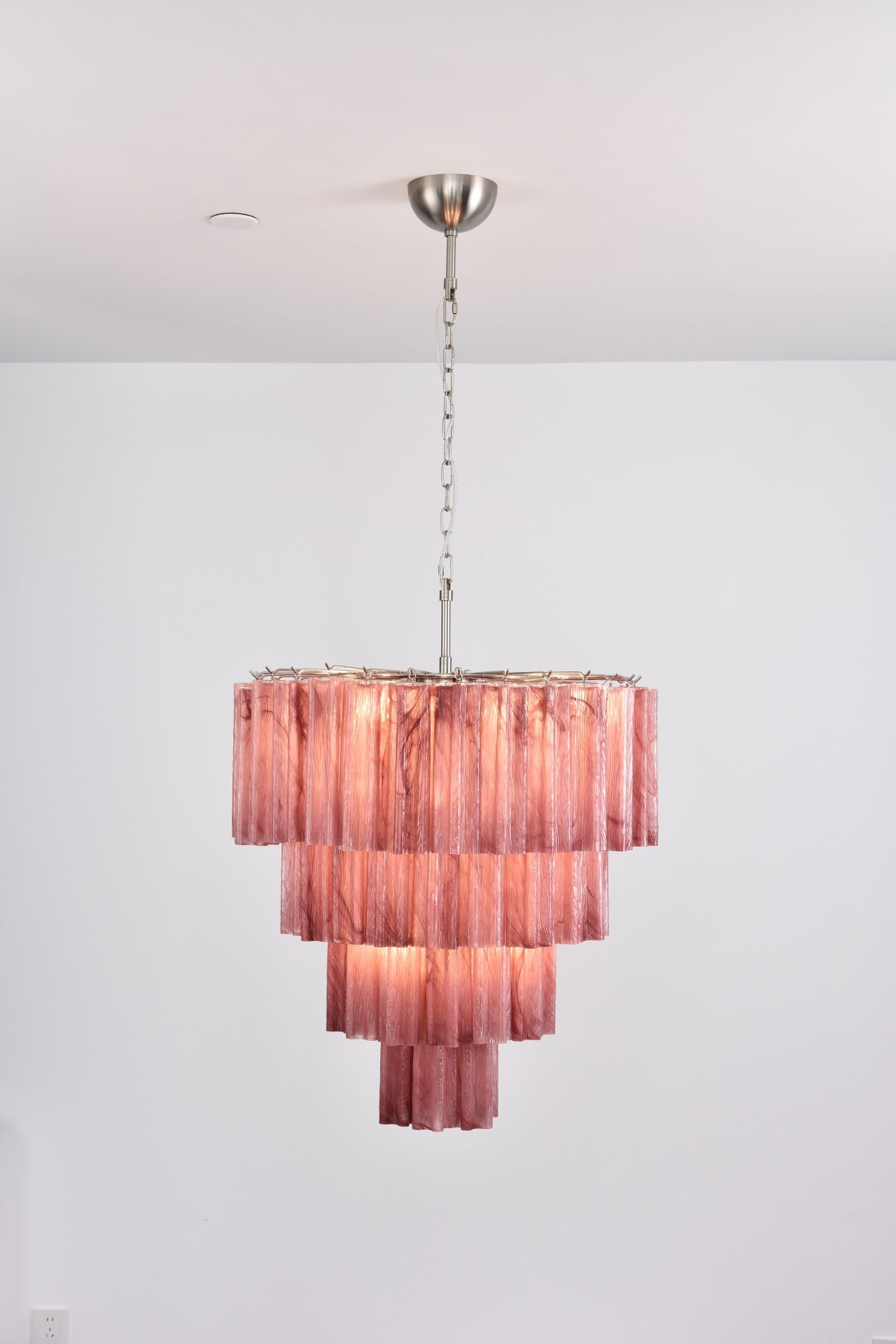Aurora Chandelier Cascade Layered Glass Elegant Vintage - Letslighting