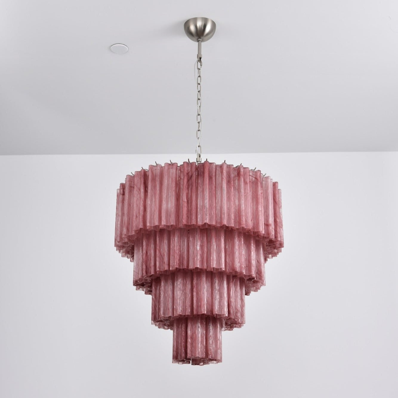 Aurora Chandelier Cascade Layered Glass Elegant Vintage - Letslighting