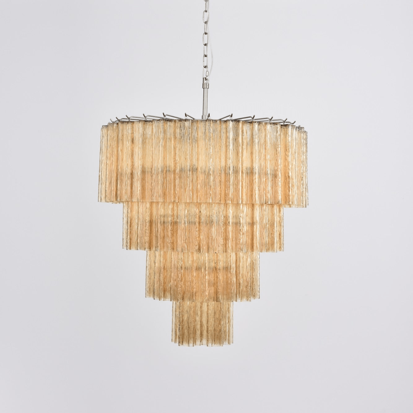 Aurora Chandelier Cascade Layered Glass Elegant Vintage - Letslighting