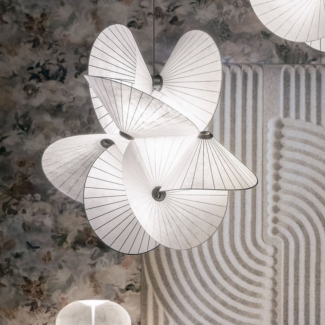 Zerinarae Individual Creativity Metal Fabric Pendant Light - Lamp Copper