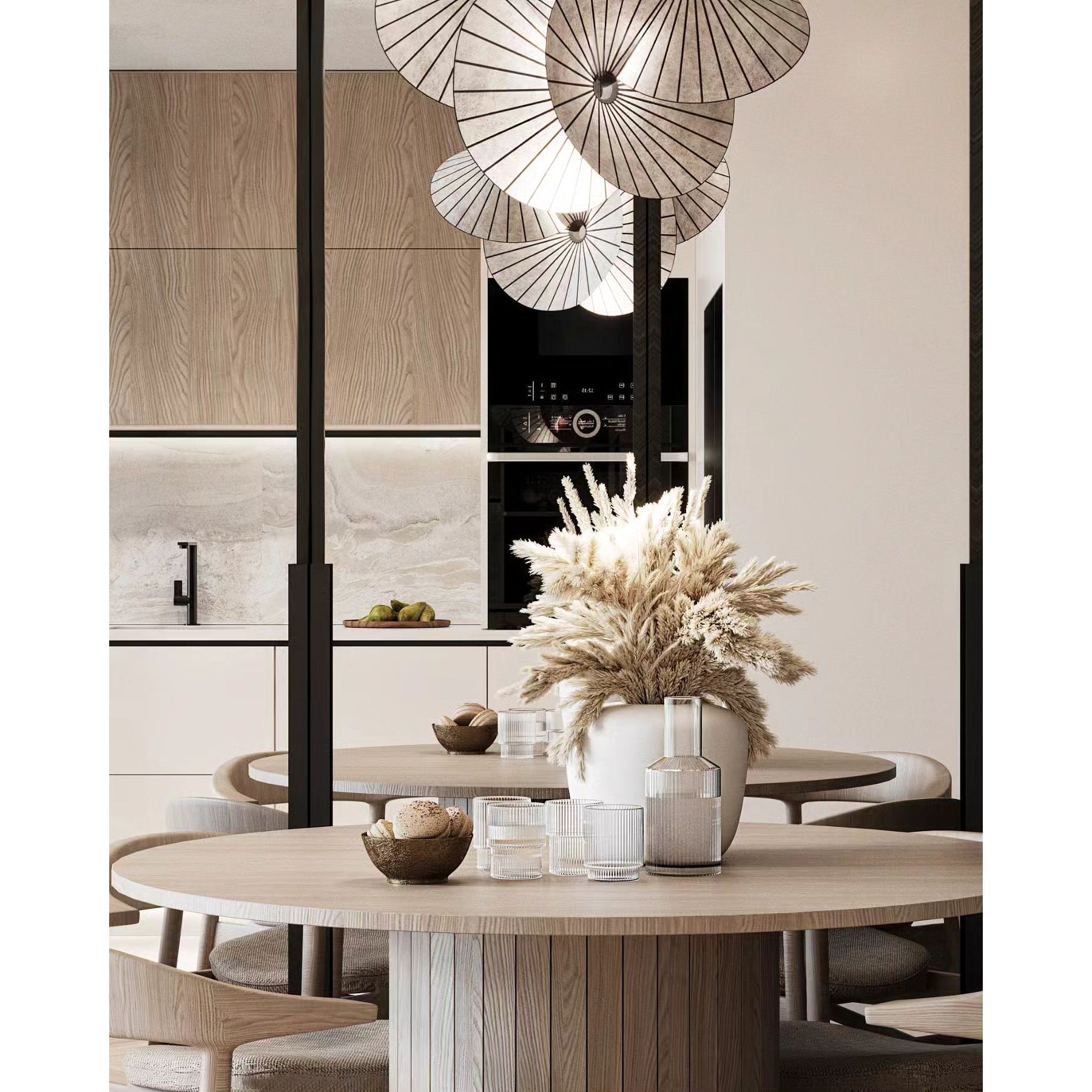 Zerinarae Individual Creativity Metal Fabric Pendant Light - Lamp Copper