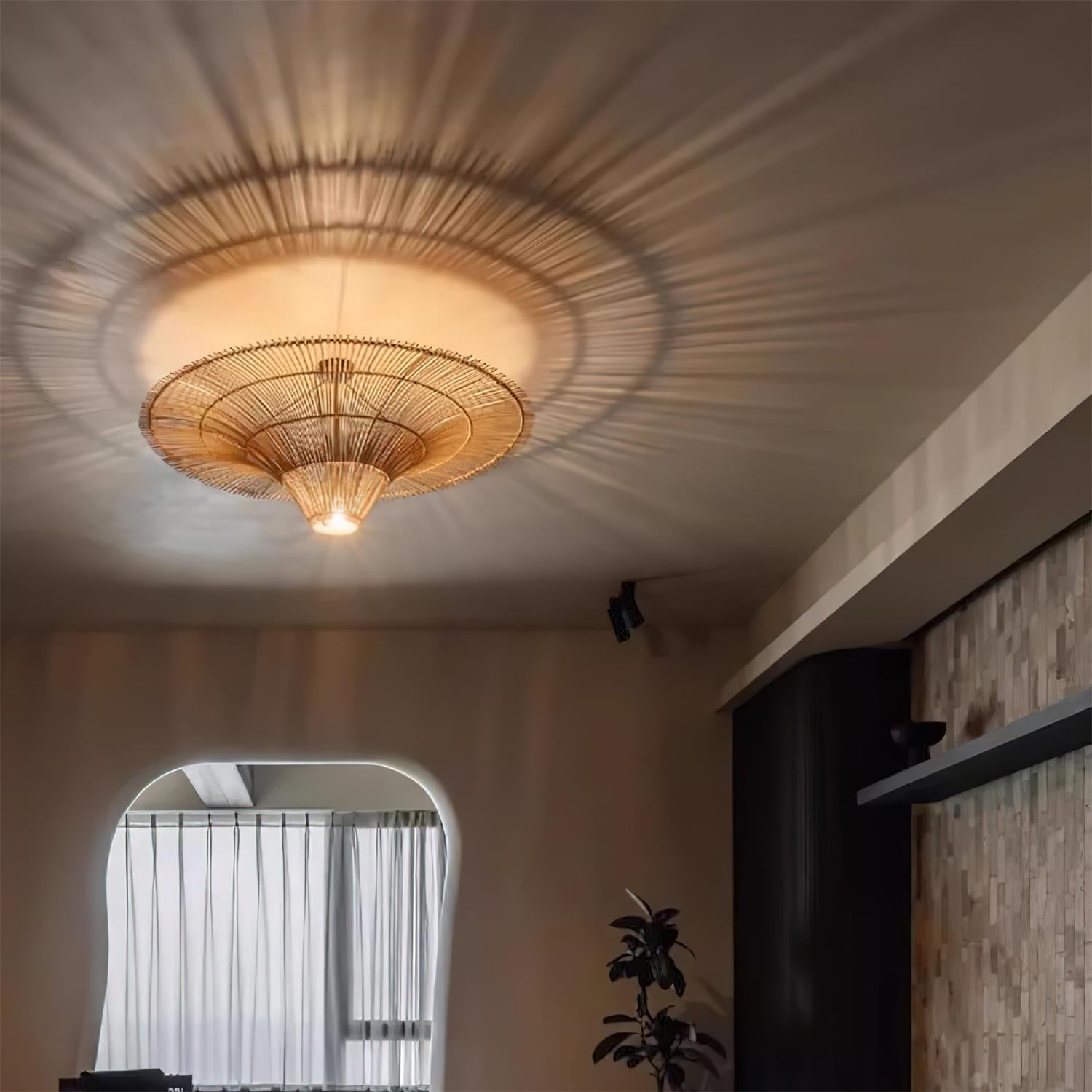 Juvia Handwoven Rattan Pendant Light - Letslighting