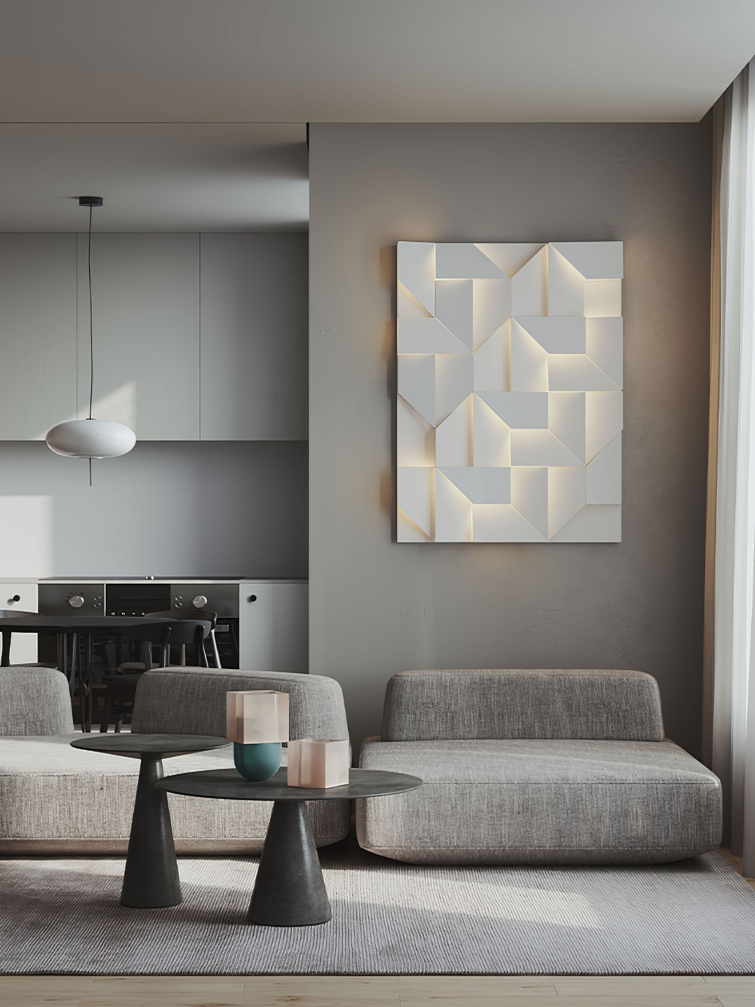 Kelsey Applique Murale Shadows Grand Sconce - Neutralighting