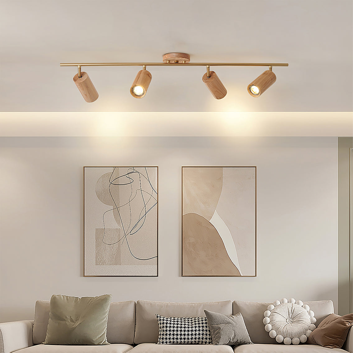 Arthur Spot de Plafond en Bois Cuisine - Neutralighting