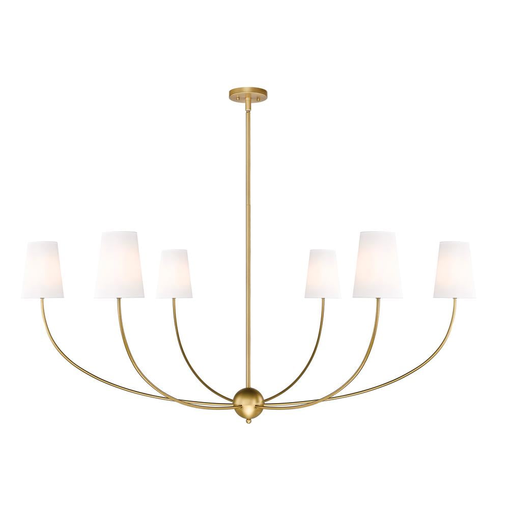 Vetheisra Vintage Industrial Brass Fabric Chandelier - Lamp Copper