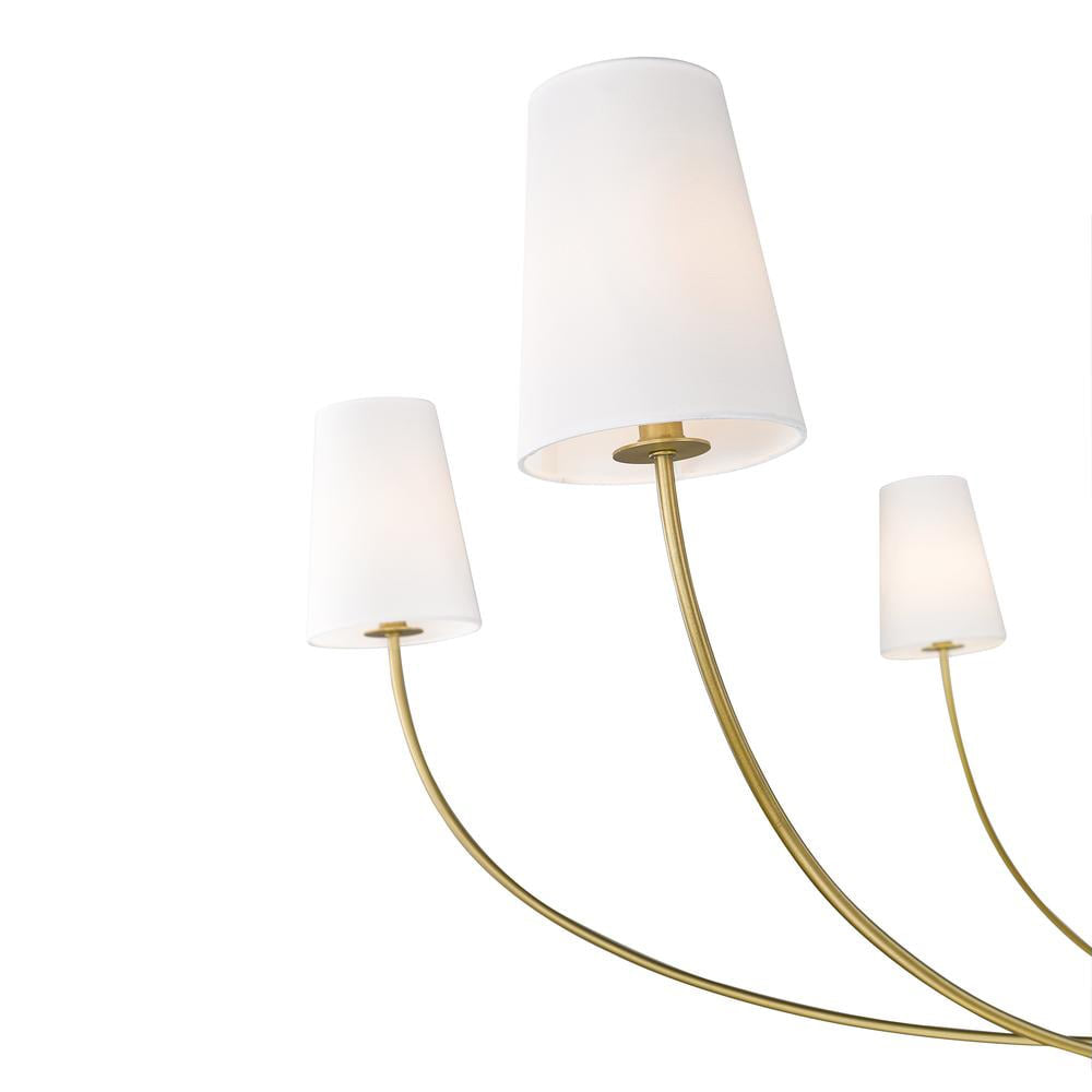 Vetheisra Vintage Industrial Brass Fabric Chandelier - Lamp Copper