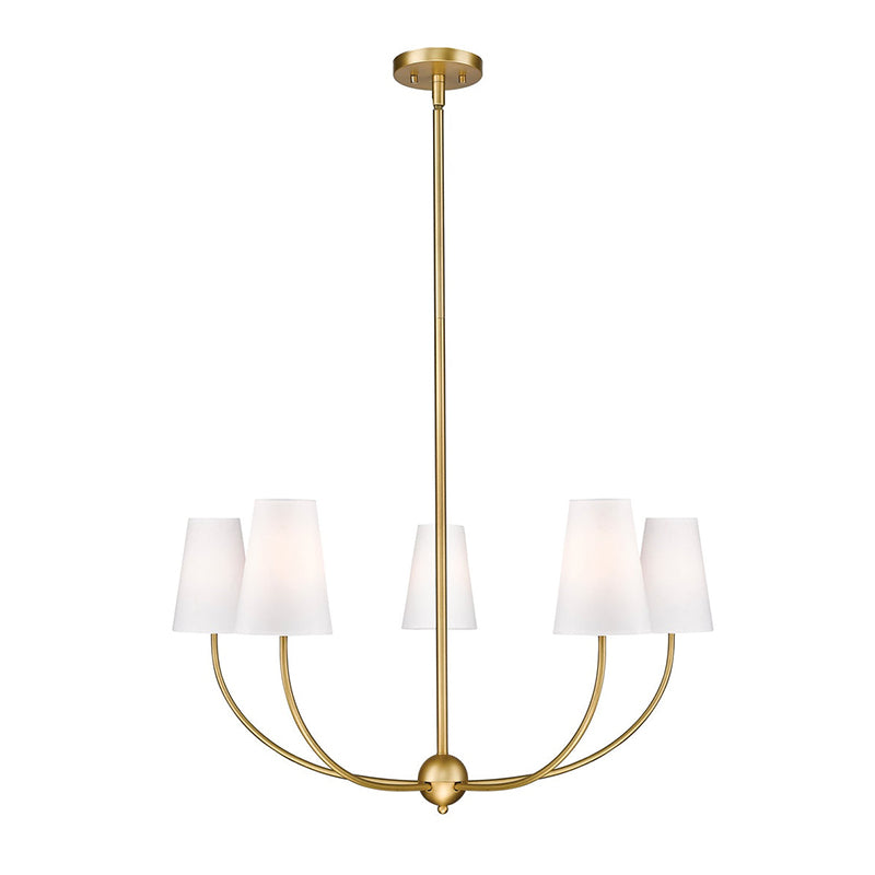 Vetheisra Vintage Industrial Brass Fabric Chandelier - Lamp Copper