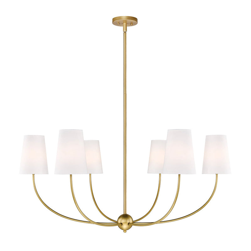 Vetheisra Vintage Industrial Brass Fabric Chandelier - Lamp Copper